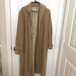 Tan Suede trench coat